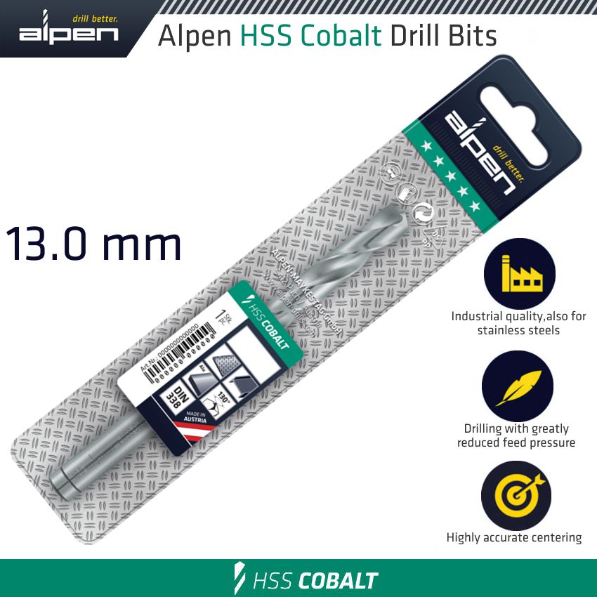 HSS COBALT DRILL BIT 13MM HSS COBALT DRILL BIT 13MM