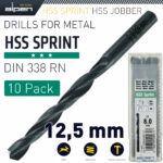 HSS SPRINT DRILL BIT 12.5MM BULK IND.PACK