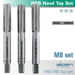 HAND TAP SET IN POUCH M8 HSS 1.25MM PITCH