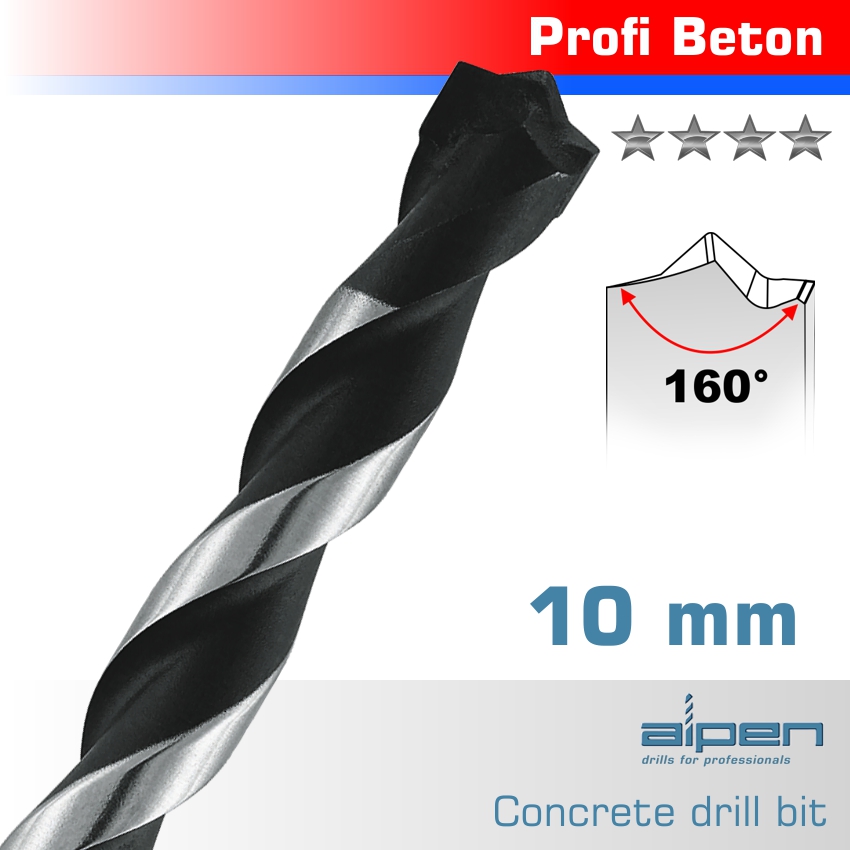 CONCRETE PROFI BETON DRILL BIT 10.0 X 150MM CONCRETE PROFI BETON DRILL BIT 10.0 X 150MM