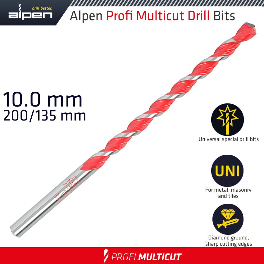 PROFI MULTICUT DRILL BIT 10 X 200MM PROFI MULTICUT DRILL BIT 10 X 200MM