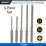 FORCE X CASSETTE SDS-PLUS SET MB5 5 PCS. 5.0/ 6.0 MM X 110 AND 6.0/ 8.