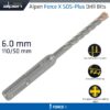 FORCE X 6.0 x 110/050 SDS-PLUS DRILL BIT X4 CUTTING EDGES