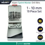 ALPEN SPRINT MASTER 19 PCS SET KM19 1 - 10 x 0.5MM 2 ROWS