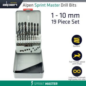 ALPEN SPRINT MASTER 19 PCS SET KM19 1 - 10 x 0.5MM 2 ROWS