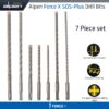FORCE X SDS-PLUS MIX BOX 7 PCS. 6.0/ 8.0/ 10.0 MM X 160 AND 6.0/ 8.0/