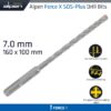 FORCE X 7.0 x 160/100 SDS-PLUS DRILL BIT X4 CUTTING EDGES