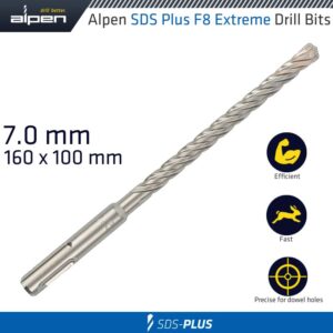 SDS PLUS F8 EXTREME 160X100 7mm HAMMER BIT