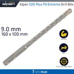 SDS PLUS F8 EXTREME 160X100 9mm HAMMER BIT