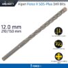FORCE X 12.0 x 210/150  SDS-PLUS DRILL BIT X4 CUTTING EDGES