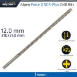 FORCE X 12.0 x 310/250  SDS-PLUS DRILL BIT X4 CUTTING EDGES