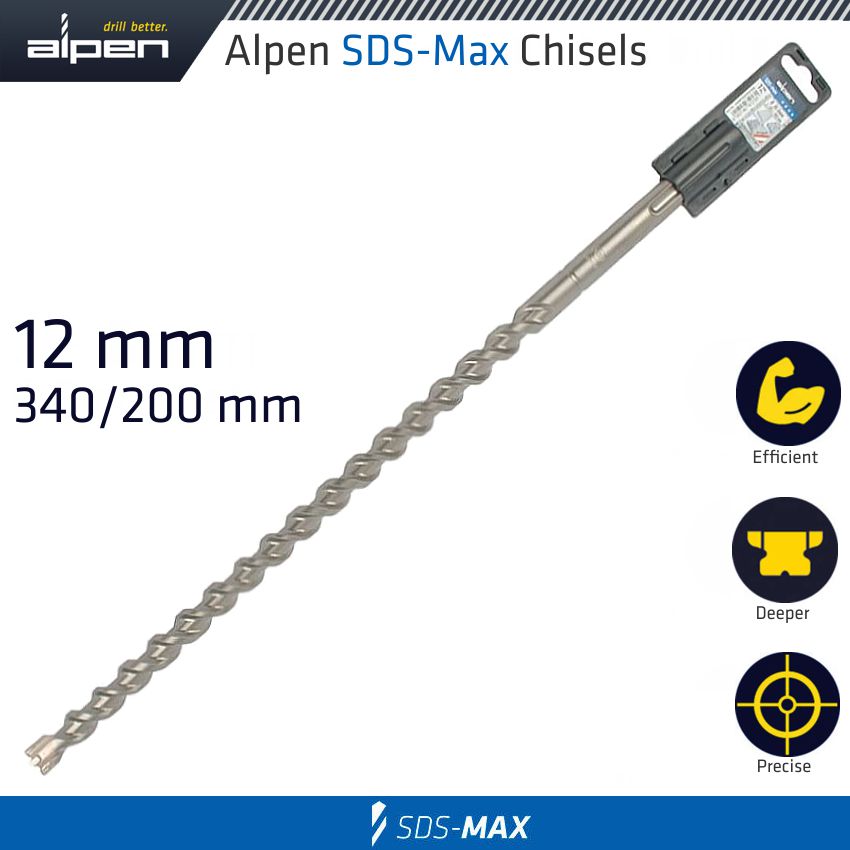 SDS MAX DRILL BIT 340X200 12MM SDS MAX DRILL BIT 340X200 12MM