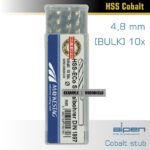 ALPEN COBALT DRILL SHORT BULK 4.8MM