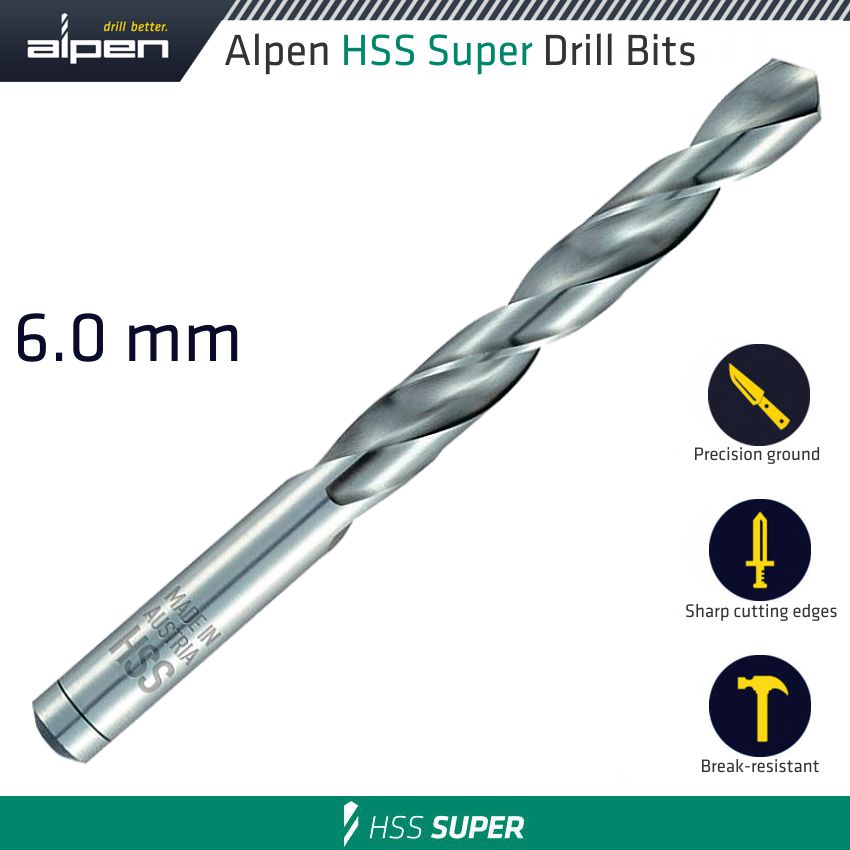 HSS SUPER DRILL BIT 6MM BULK HSS SUPER DRILL BIT 6MM BULK