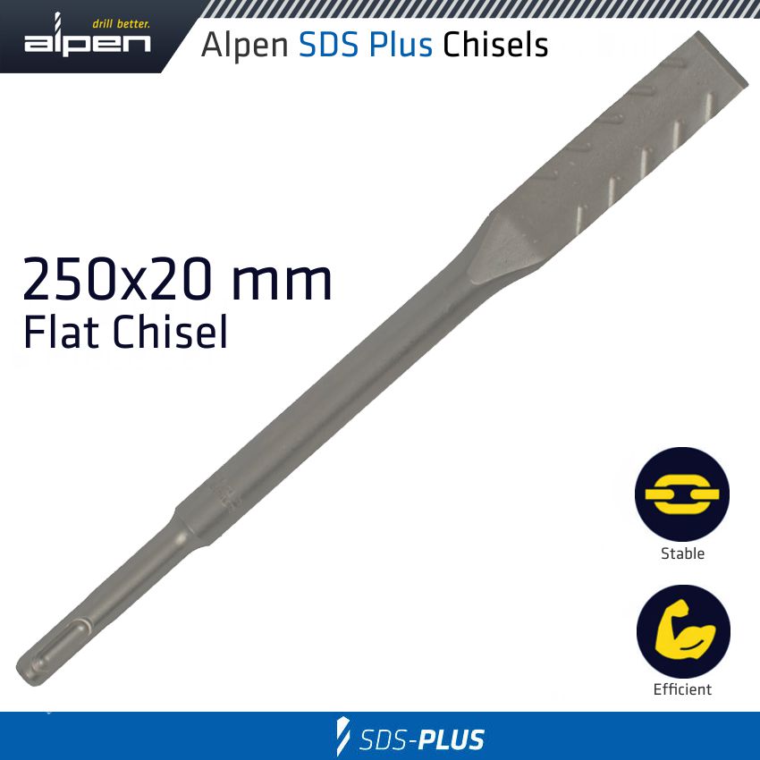 DEMOLISHER PLUS FLAT CHISEL 250X20 SDS-PLUS DEMOLISHER PLUS FLAT CHISEL 250X20 SDS-PLUS