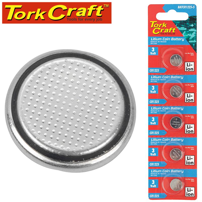 CR1225 3V LITHIUM COIN BATTERY X5 PACK (MOQ 20) CR1225 3V LITHIUM COIN BATTERY X5 PACK (MOQ 20)