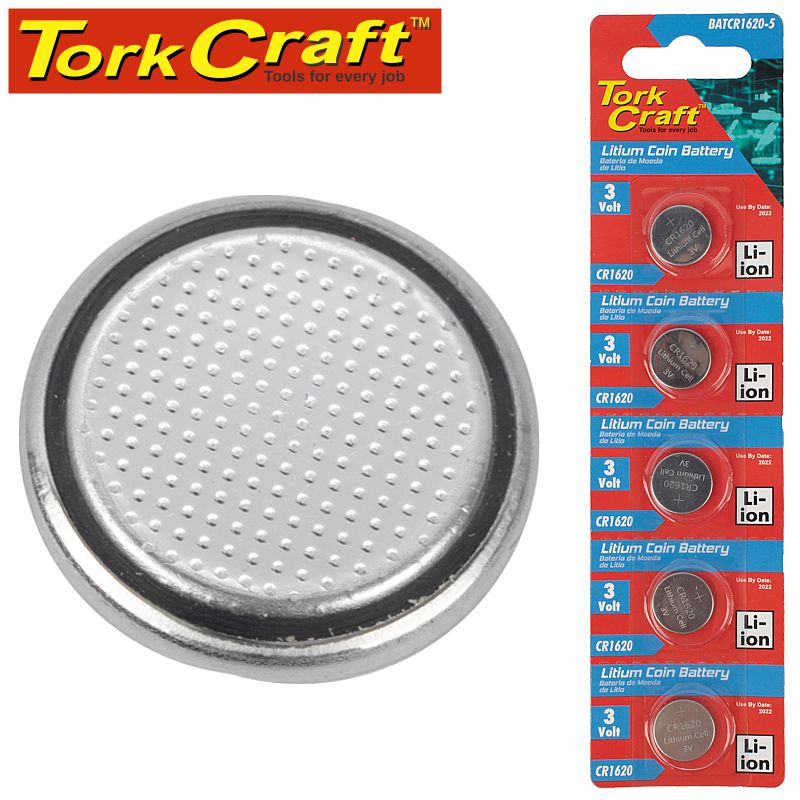 CR1620 3V LITHIUM COIN BATTERY X5 PACK (MOQ 20) CR1620 3V LITHIUM COIN BATTERY X5 PACK (MOQ 20)