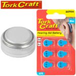 PR44 ZINC -AIR HEARING AID BATTERY X6 PACK BLUE