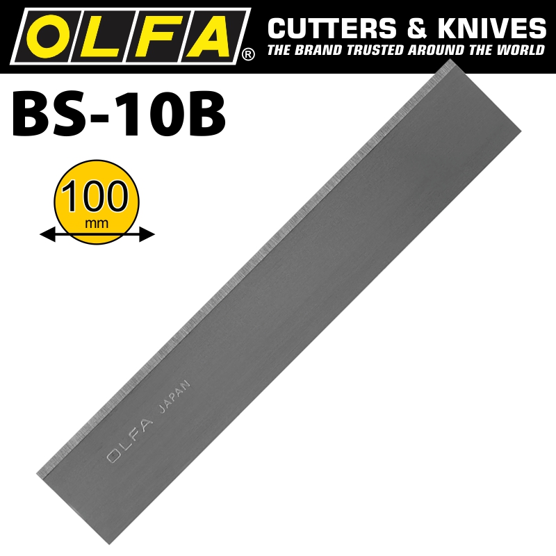 OLFA SCRAPER BLADES X10 FOR BSR200 & BSR300 100MMX0.5MM OLFA SCRAPER BLADES X10 FOR BSR200 & BSR300 100MMX0.5MM