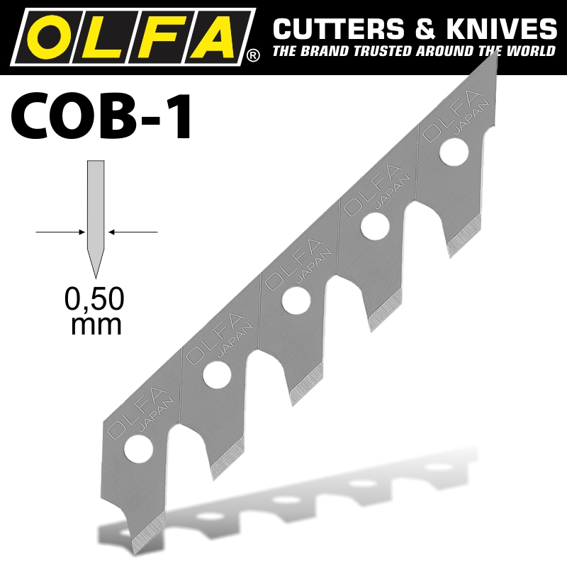 OLFA BLADES COB-1 3/PACK 5MM OLFA BLADES COB-1 3/PACK 5MM