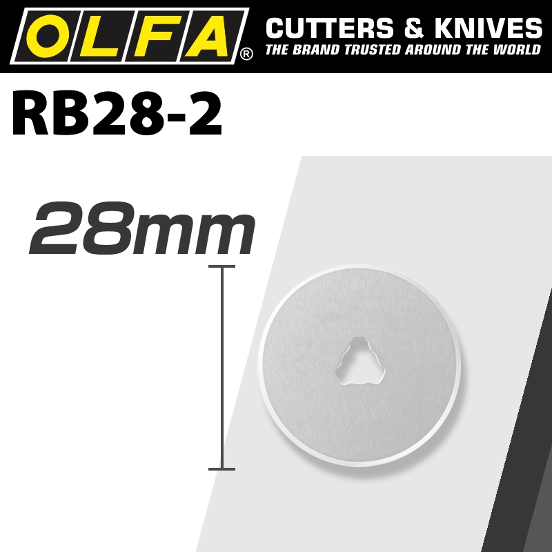 OLFA BLADES ROTARY RB28-2 2/PACK 28MM OLFA BLADES ROTARY RB28-2 2/PACK 28MM
