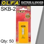 OLFA BLADES SKB-2 50 PACK FOR SK-4 SK-9 UTC1 CUTTERS