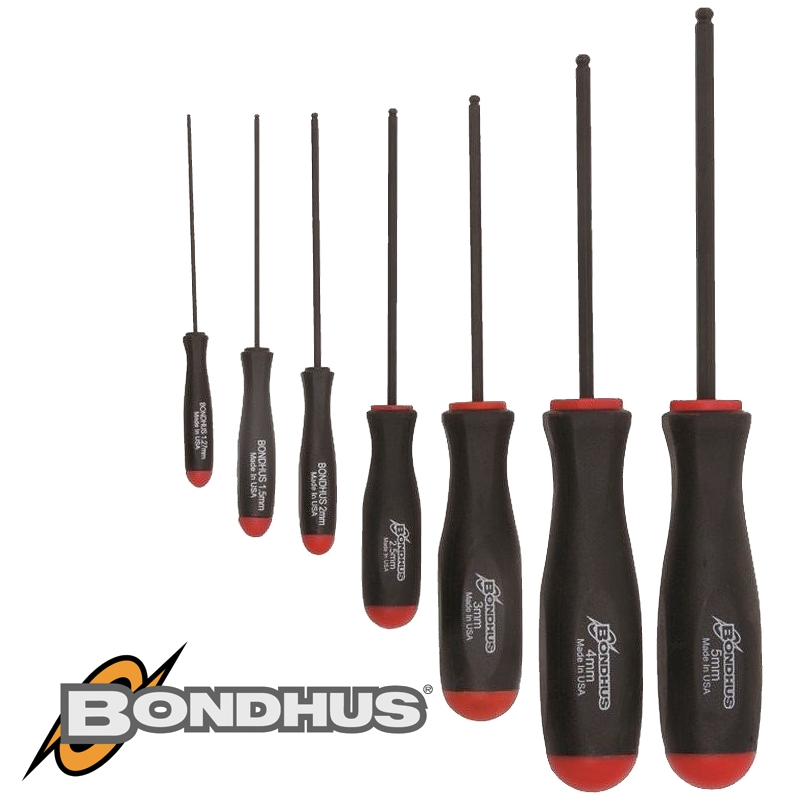 BALL END SCR-DRIVER 7PC SET 1.27-5MM POUCHED BALL END SCR-DRIVER 7PC SET 1.27-5MM POUCHED