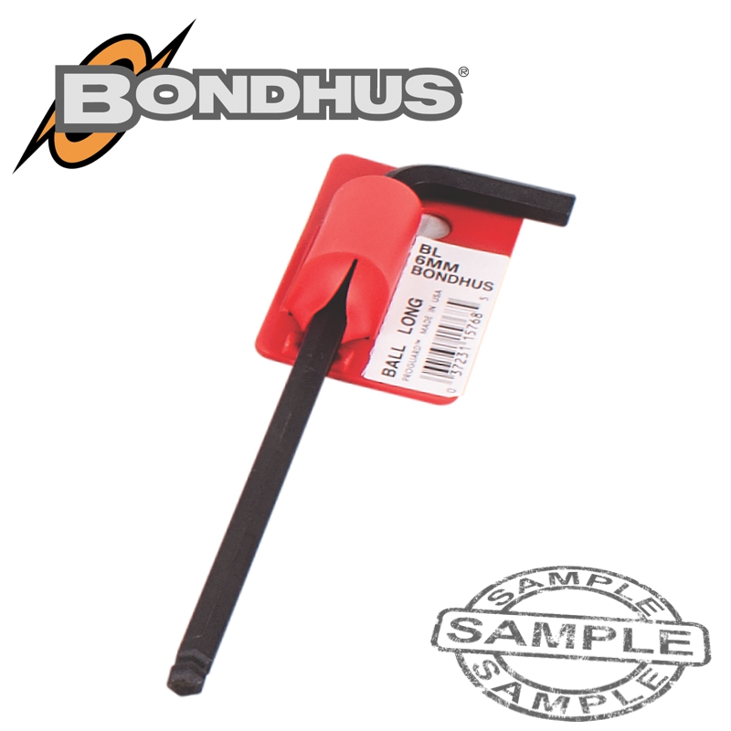 HEX BALL END L-WRENCH 6.0MM PROGUARD SINGLE BONDHUS HEX BALL END L-WRENCH 6.0MM PROGUARD SINGLE BONDHUS