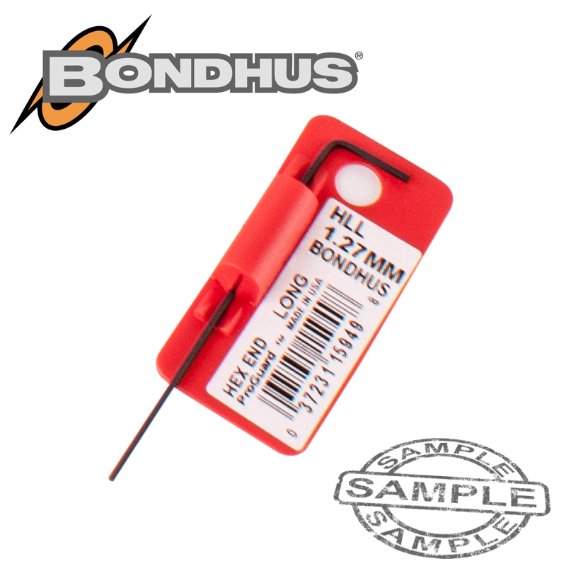 HEX END L-WRENCH 1.27MM PROGUARD SINGLE BONDHUS HEX END L-WRENCH 1.27MM PROGUARD SINGLE BONDHUS