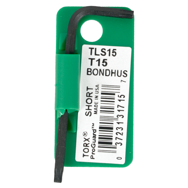 TORX L-WRENCH T15 PROGUARD SINGLE BONDHUS TORX L-WRENCH T15 PROGUARD SINGLE BONDHUS