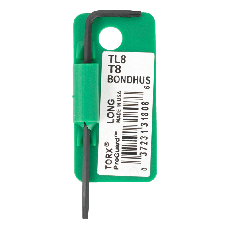 TORX L-WRENCH T8 PROGUARD SINGLE BONDHUS TORX L-WRENCH T8 PROGUARD SINGLE BONDHUS