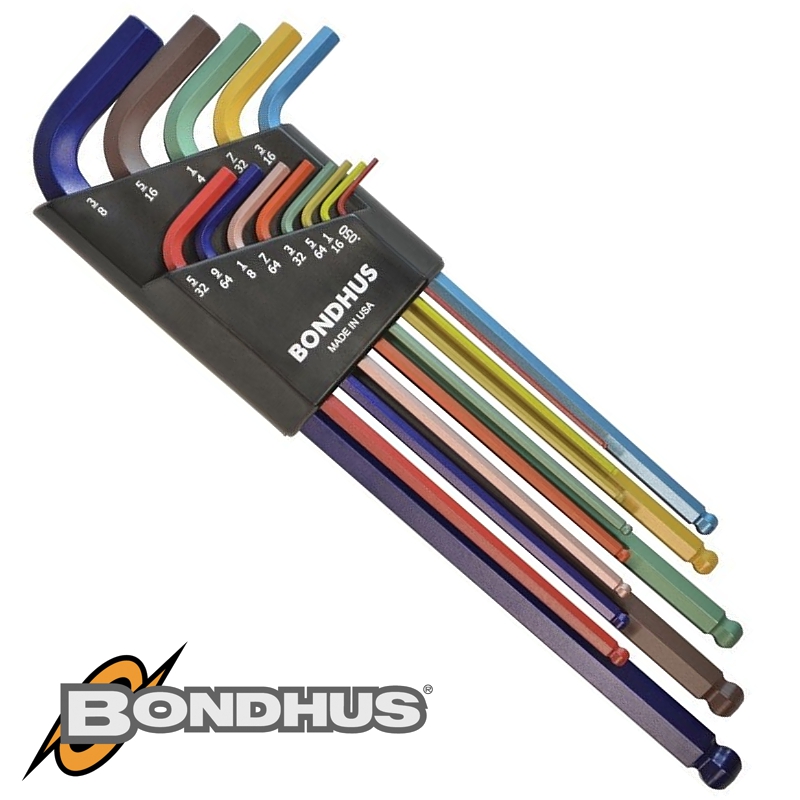 BALL END L-WRENCH 9PC SET XL 1.5-10MM COLORGRD BALL END L-WRENCH 9PC SET XL 1.5-10MM COLORGRD