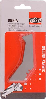 BESSEY SCORING BLADES FOR BS DBKPH FOLDINF & UTILITY KNIFE 5PIECE BESSEY SCORING BLADES FOR BS DBKPH FOLDINF & UTILITY KNIFE 5PIECE