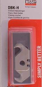 BESSEY HOOK BLADES FOR BS DBKPH FOLDINF & UTILITY KNIFE 10PIECE