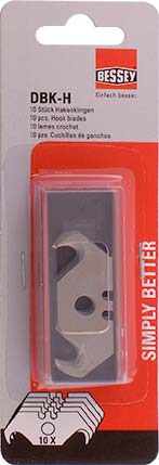 BESSEY HOOK BLADES FOR BS DBKPH FOLDINF & UTILITY KNIFE 10PIECE BESSEY HOOK BLADES FOR BS DBKPH FOLDINF & UTILITY KNIFE 10PIECE