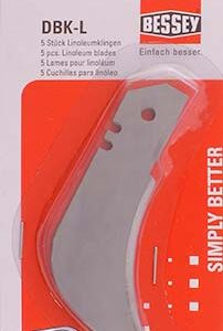 BESSEY LINOLEUM BLADES FOR BS DBKPH FOLDINF & UTILITY KNIFE 5PIECE