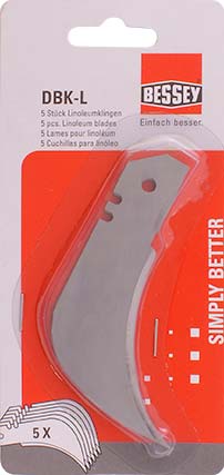 BESSEY LINOLEUM BLADES FOR BS DBKPH FOLDINF & UTILITY KNIFE 5PIECE BESSEY LINOLEUM BLADES FOR BS DBKPH FOLDINF & UTILITY KNIFE 5PIECE