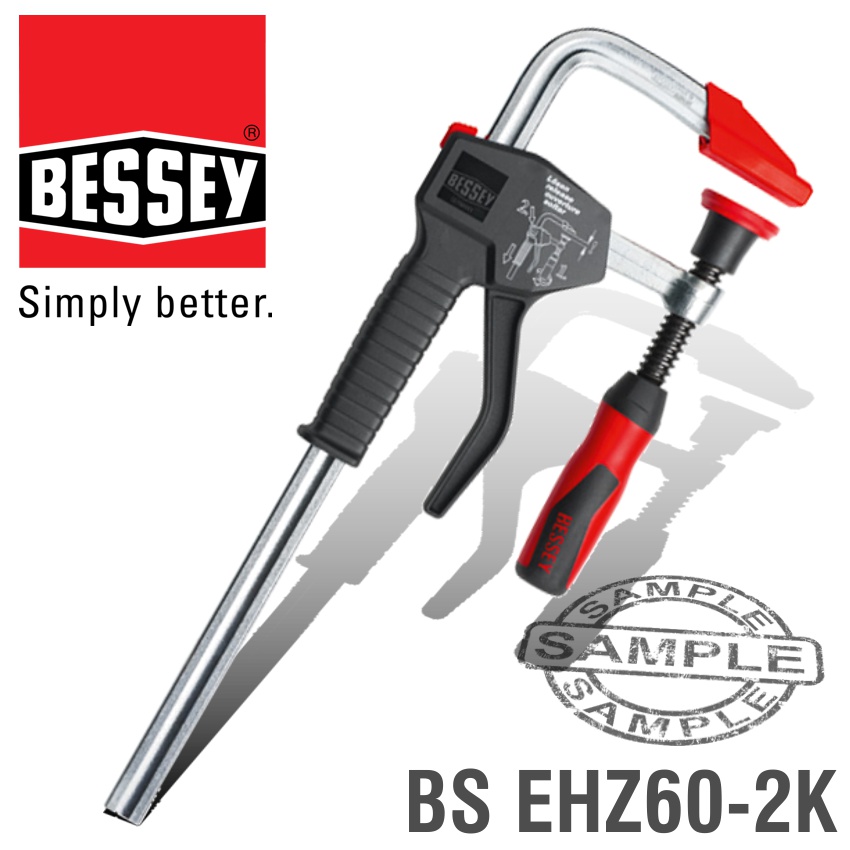 BESSEY ONE HANDED CLAMP WITH 2-COMPONENT HANDLE 600 X 100MM BESSEY ONE HANDED CLAMP WITH 2-COMPONENT HANDLE 600 X 100MM