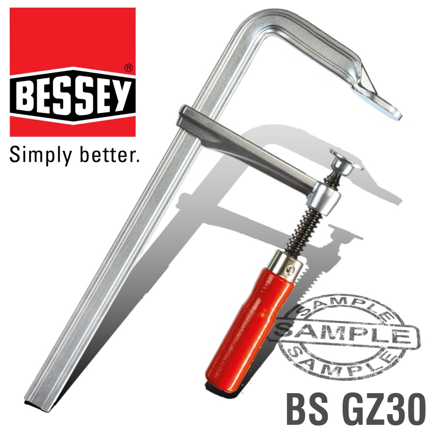 BESSEY STEEL SCREW CLAMP 300 X 140MM BESSEY STEEL SCREW CLAMP 300 X 140MM