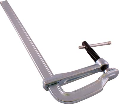 BESSEY STEEL SCREW CLAMP WITH TOMMY BAR 400 X 120MM BESSEY STEEL SCREW CLAMP WITH TOMMY BAR 400 X 120MM