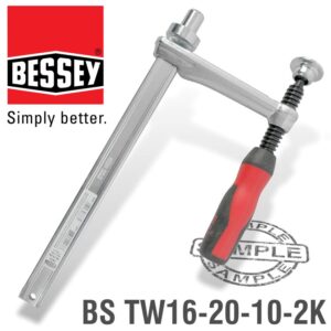 CLAMPING ELEMENT FOR WELDING TABLES TW16 200/100 PASTIC HANDLE
