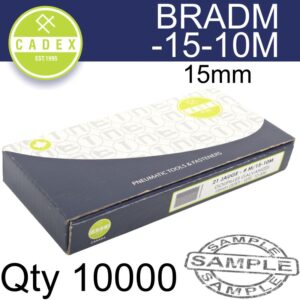 CADEX T15 BRAD NAIL 21G 15MM GALV 10000PCE
