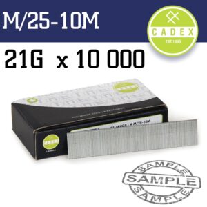 CADEX T25 BRAD NAIL 21G 25MM GALV 10000PCE
