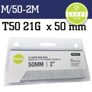 CADEX T50 BRAD NAIL 21G 50MM GALV 2000PCE