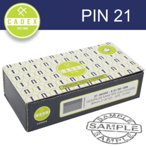 CADEX HEADLESS PIN 21G 30MM GALV 10000PCE