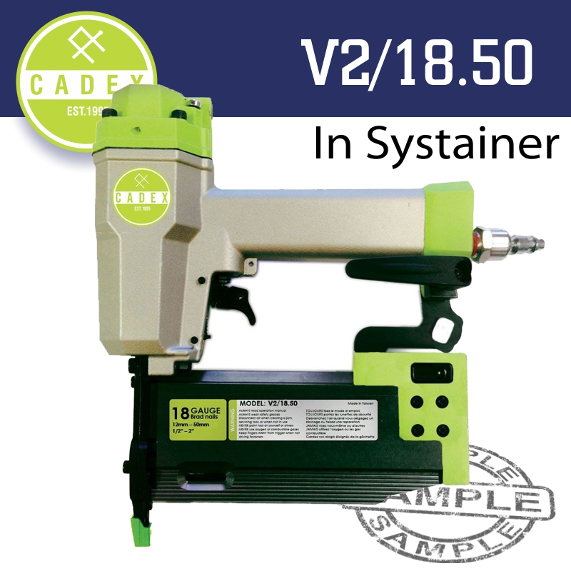 CADEX AIR NAILER 18G 15-55MM PIN & T-BRAD NAIL C/W SYSTAINER CADEX AIR NAILER 18G 15-55MM PIN & T-BRAD NAIL C/W SYSTAINER