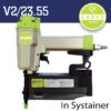 CADEX AIR NAILER 23G 15-55MM PIN & T-BRAD NAIL C/W SYSTAINER