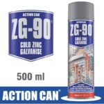 ZINC GALVANISED SPRAY ZG-90 SILVER 500ML COLD ZINC RAPID DRY