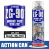BLACK GALVANISING ZINC PAINT ZG-90 BLACK 500ML COLD RAPID DRY
