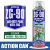 ANTI RUST SPRAY ZG-90 GREEN 500ML COLD ZINC GALVANISING RAPID DRY